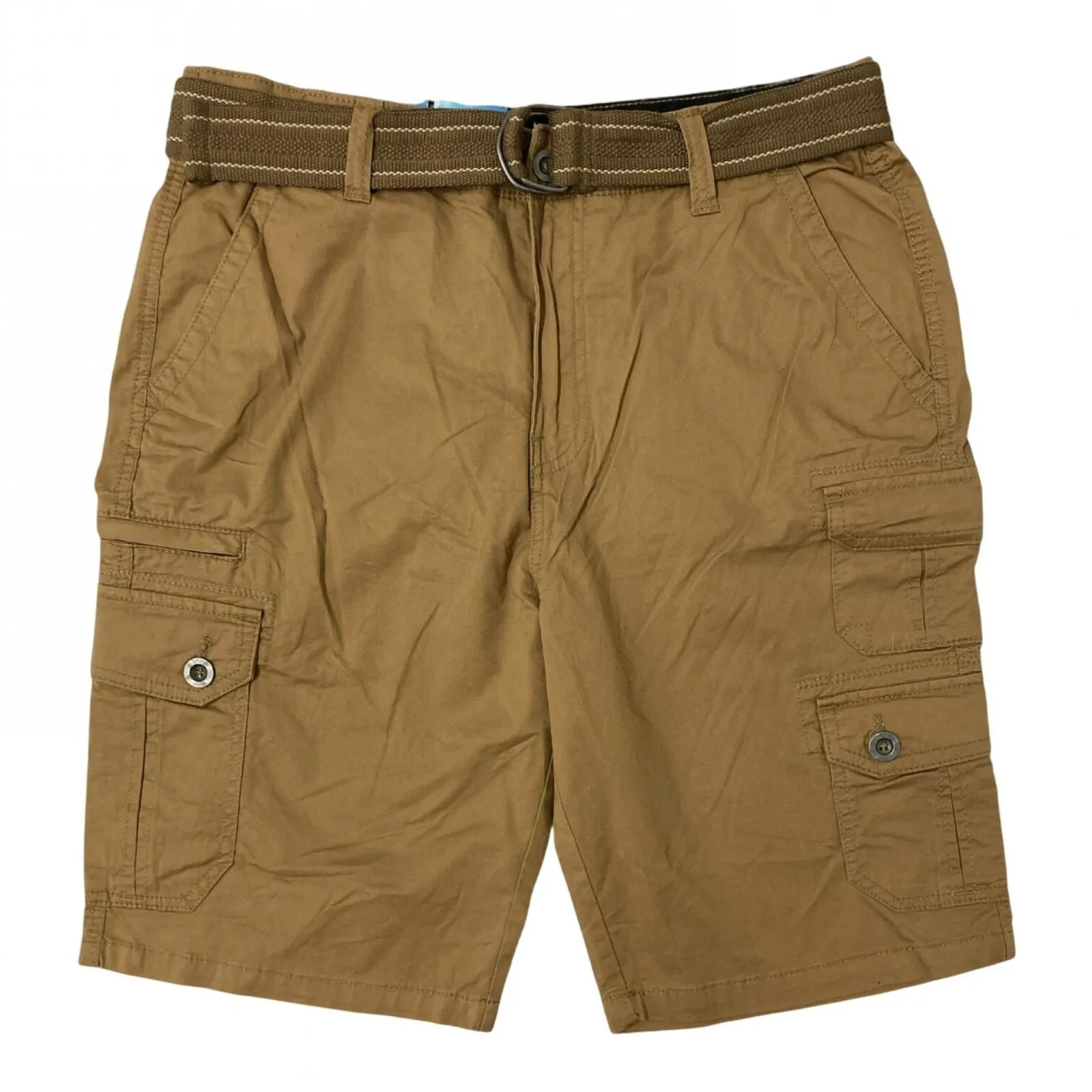 Iron Co. Men's Comfort Flex Waistband Stretch Twill Cargo Short I470753S