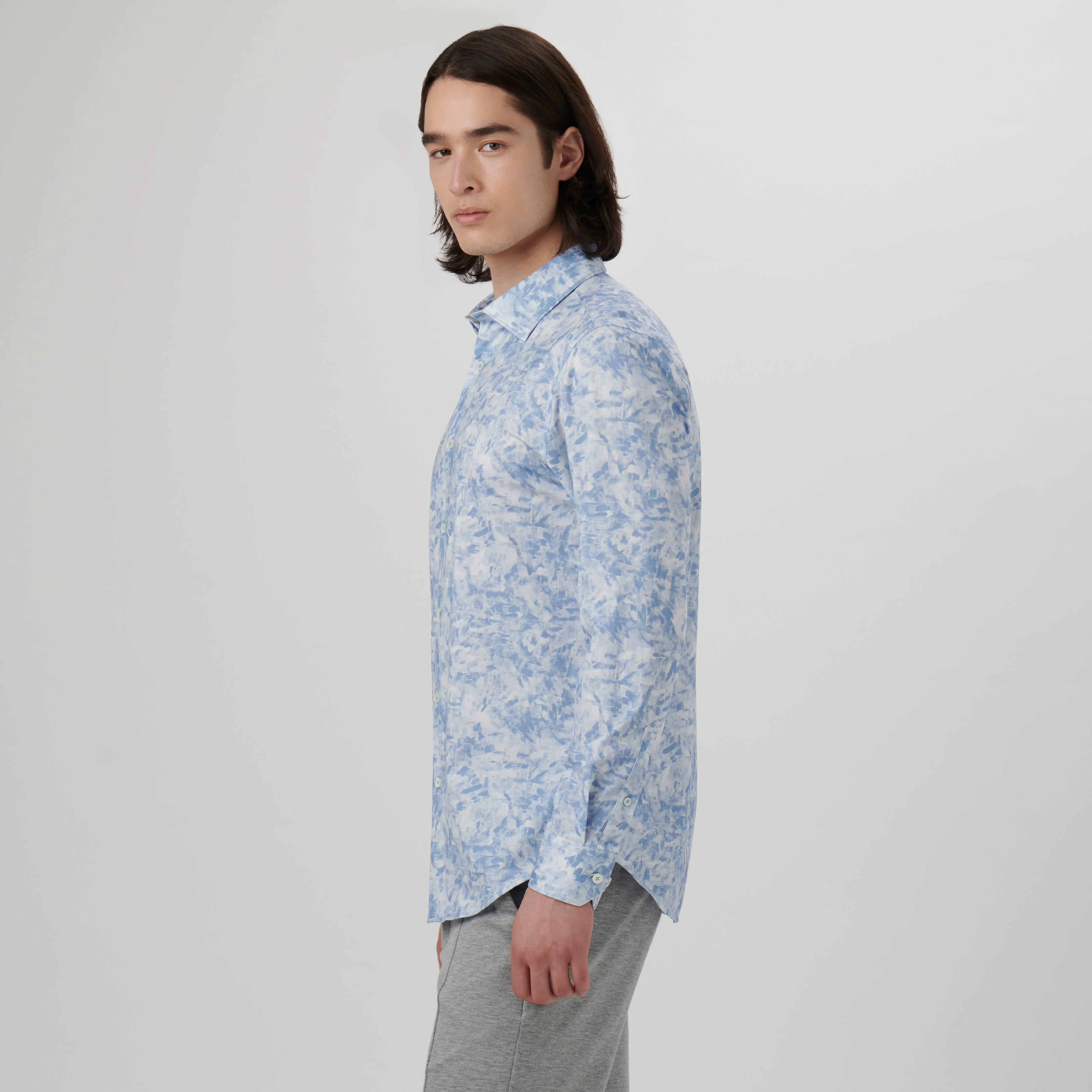 James Watercolor Print OoohCotton Shirt