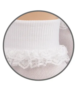 Jefferies Double Row Lace Socks