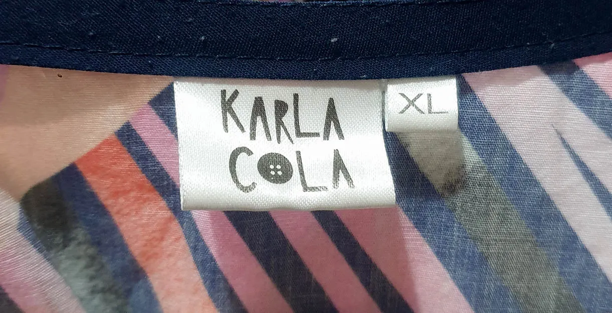 Karla Cola blue cotton dress size XL