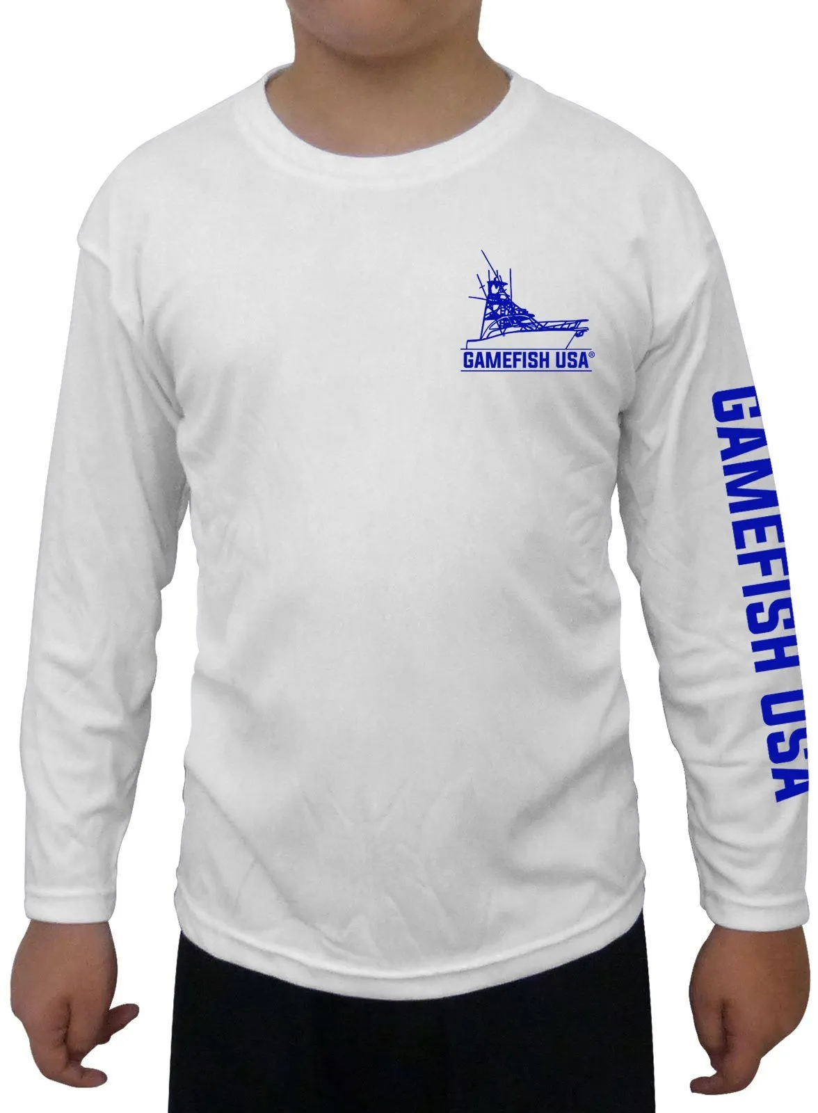 Kid's UPF 50 Long Sleeve Microfiber Moisture Wicking Performance Fishing Shirt Mahi