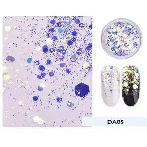 LDS Dazzle Glitter Nail Art - DA05 - Disco Lady - 0.5 oz