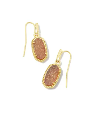 Lee Drop Earring in Gold Spice Drusy