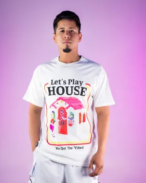 Let's Play House Doll House White T Shirt