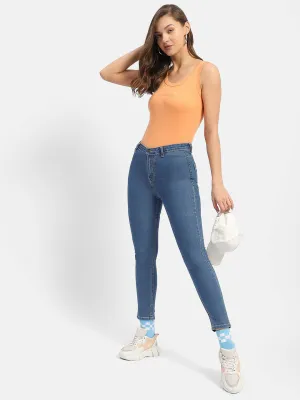 Madame Typography Apricot Tank Top