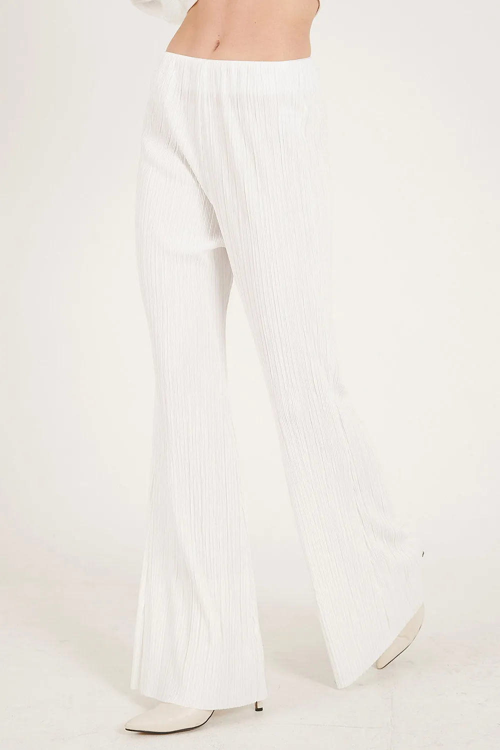 Maria Flared Leg Plisse Pants