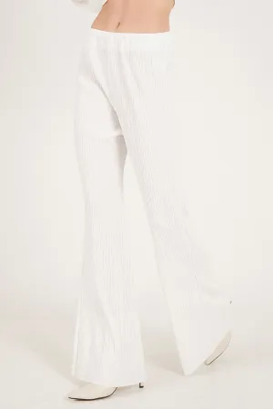 Maria Flared Leg Plisse Pants