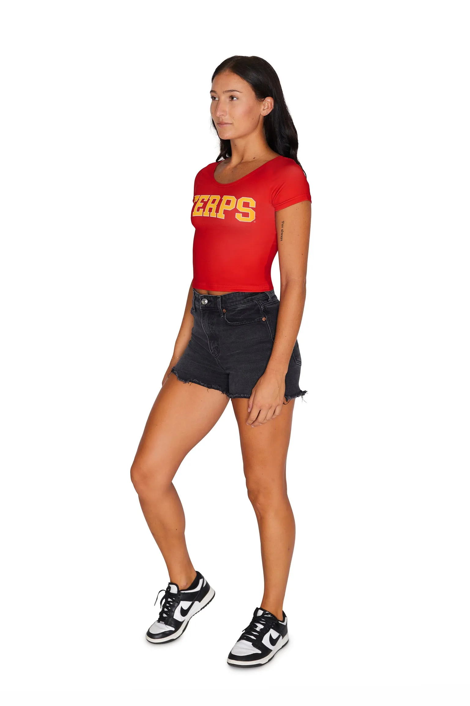 Maryland Terps Red Babydoll Tee