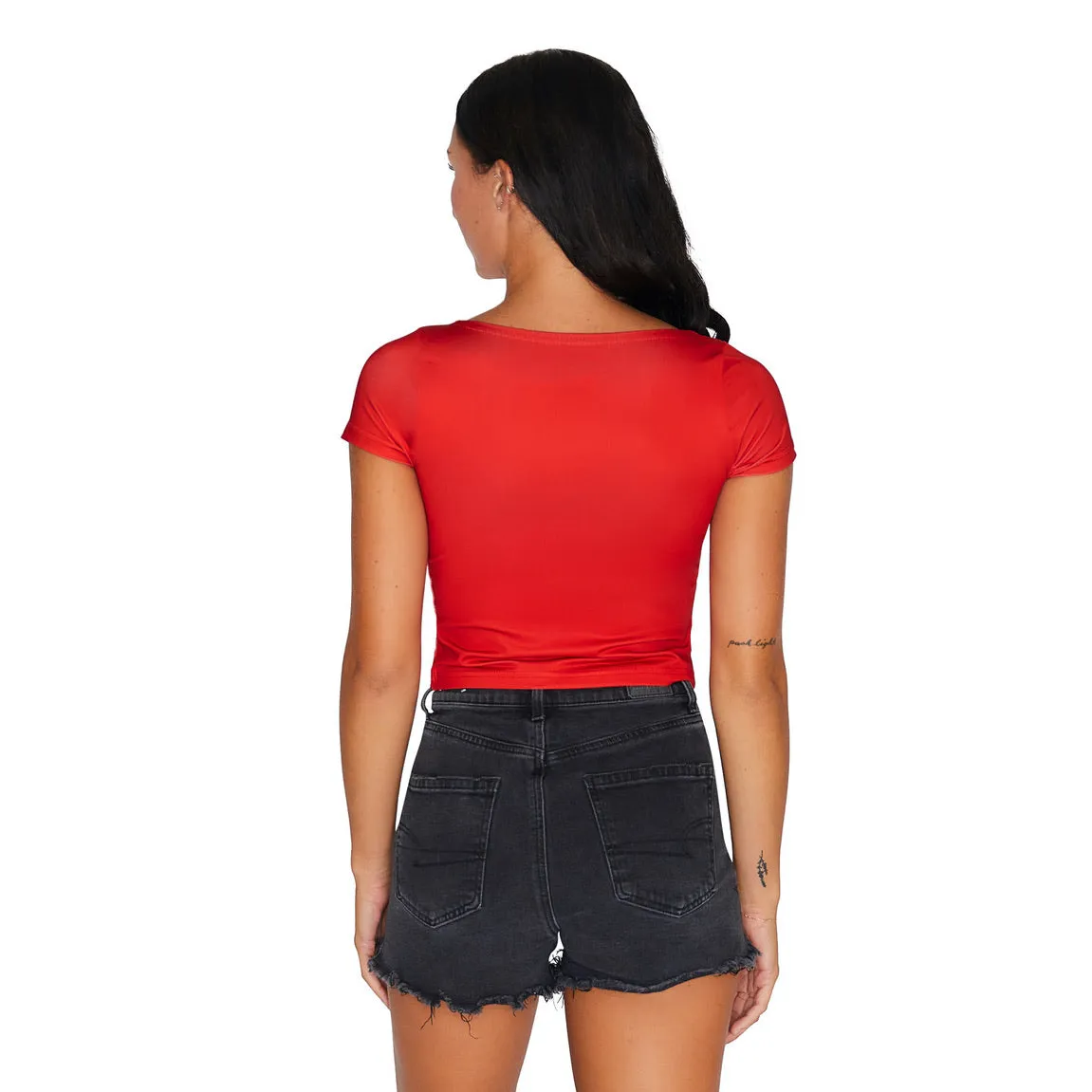 Maryland Terps Red Babydoll Tee