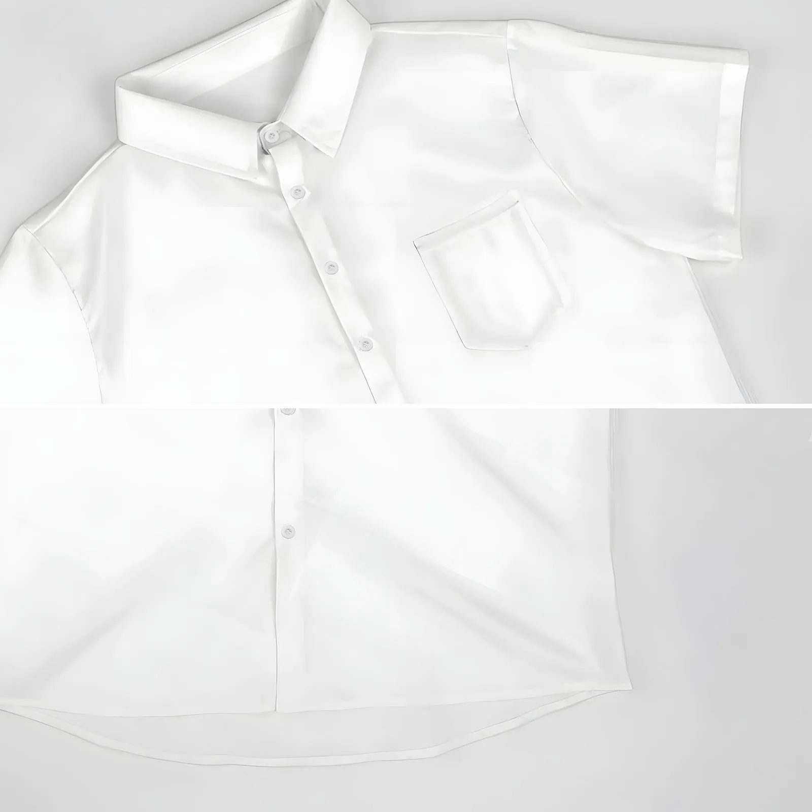 Men's Abstract Line Print Short Sleeve Shirt 2404001908