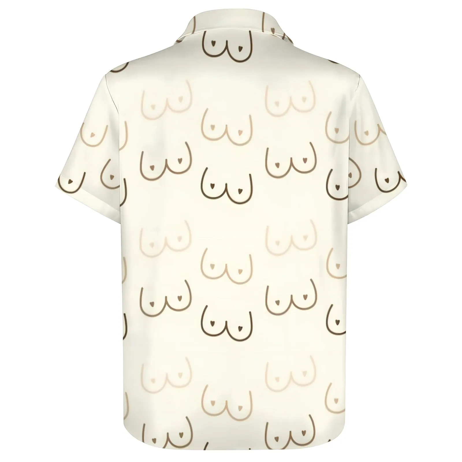 Men's Abstract Line Print Short Sleeve Shirt 2404001908
