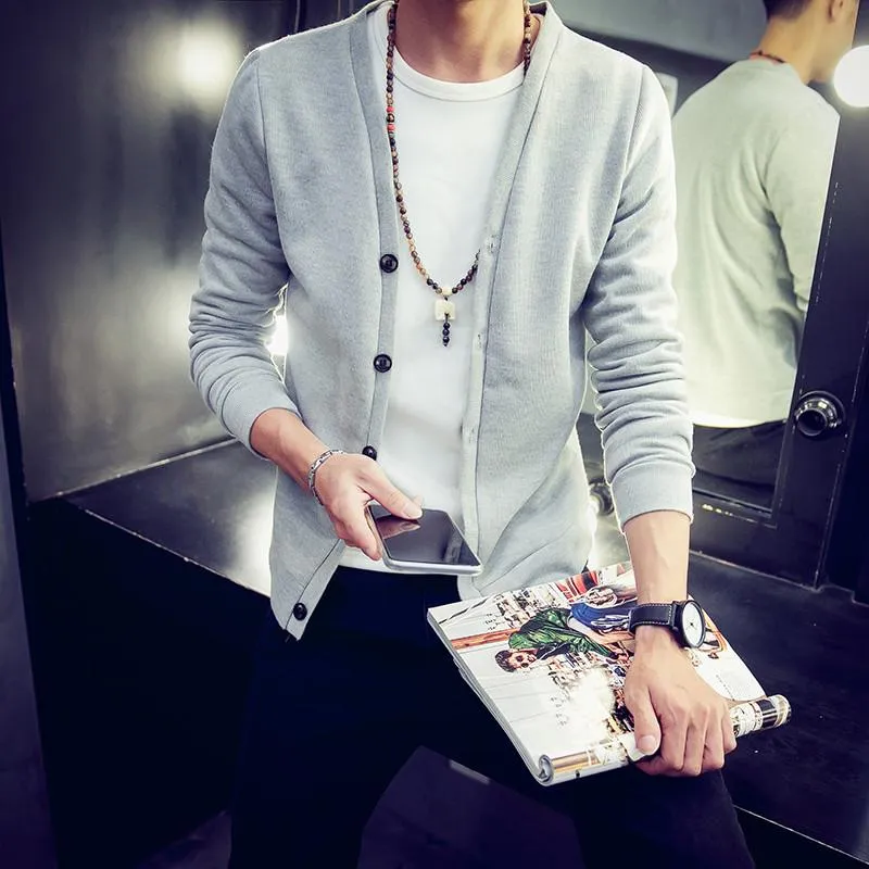 Men's British Style Single Breasted Button Up