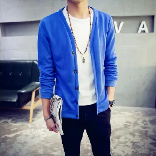 Men's British Style Single Breasted Button Up