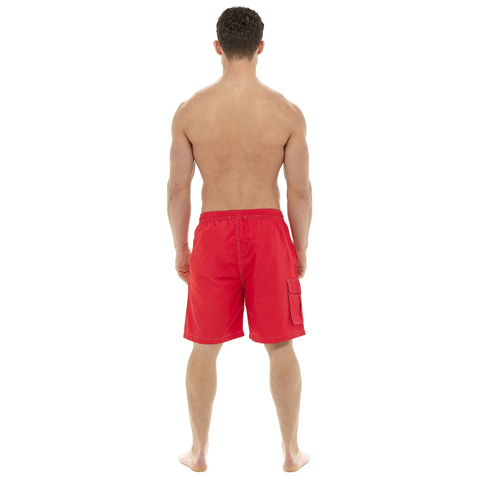 MENS CARGO FLAP POCKET SWIMMING SHORTS POOL SURF GENTS HOLIDAY BEACH SWIM TRUNKS