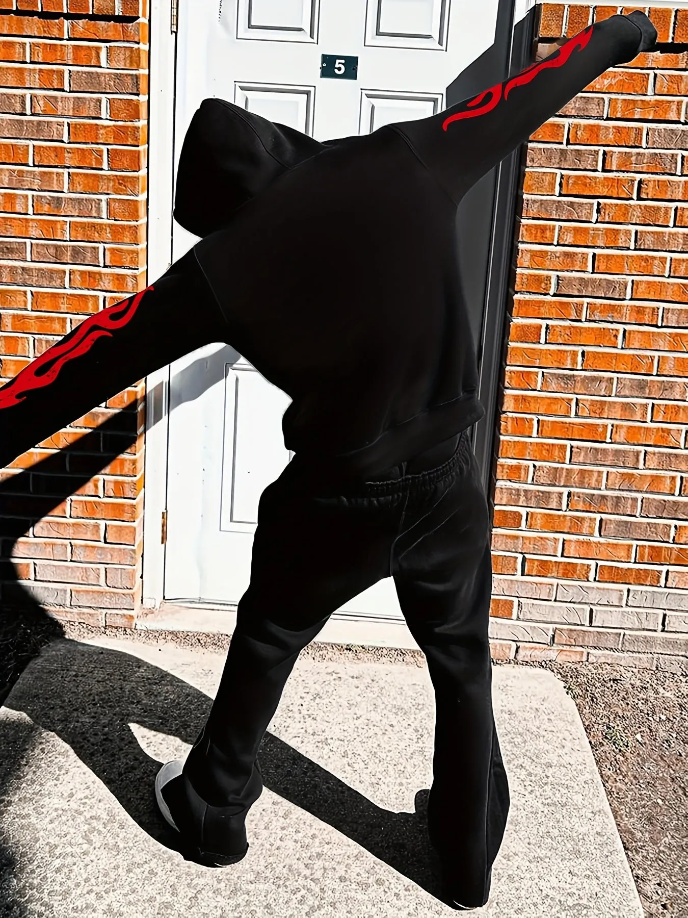 Men's Casual Loose-Fit Hoodie & Flared Pants Set