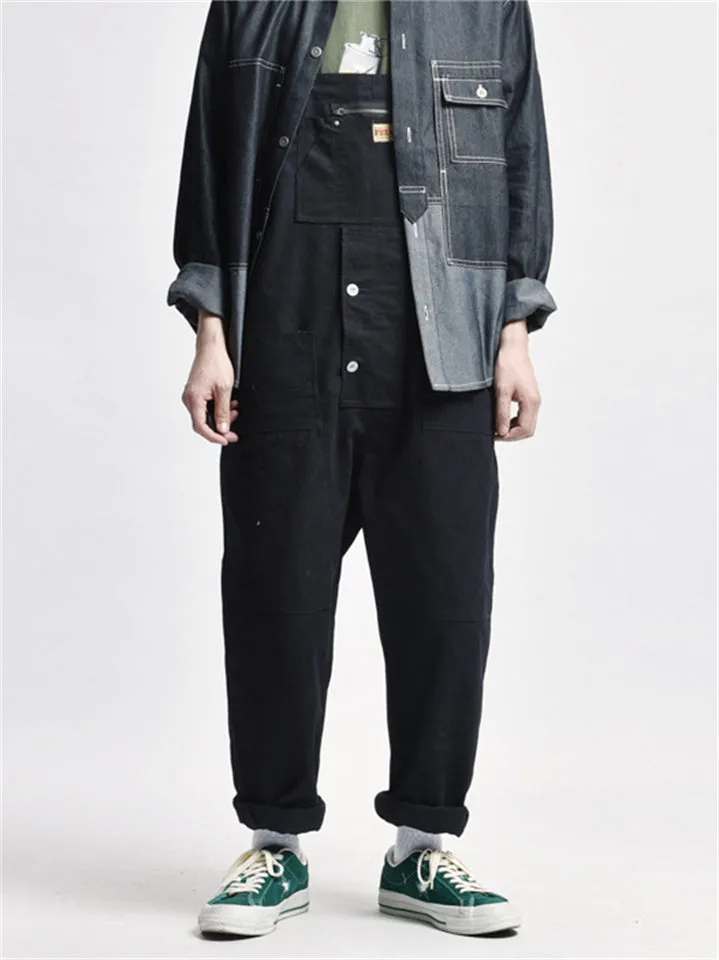 Men's Cool Street Style Multi-Pocket Cargo Jumpsuit