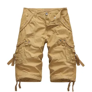 Men's European and American Multi-Pocket Cargo Shorts