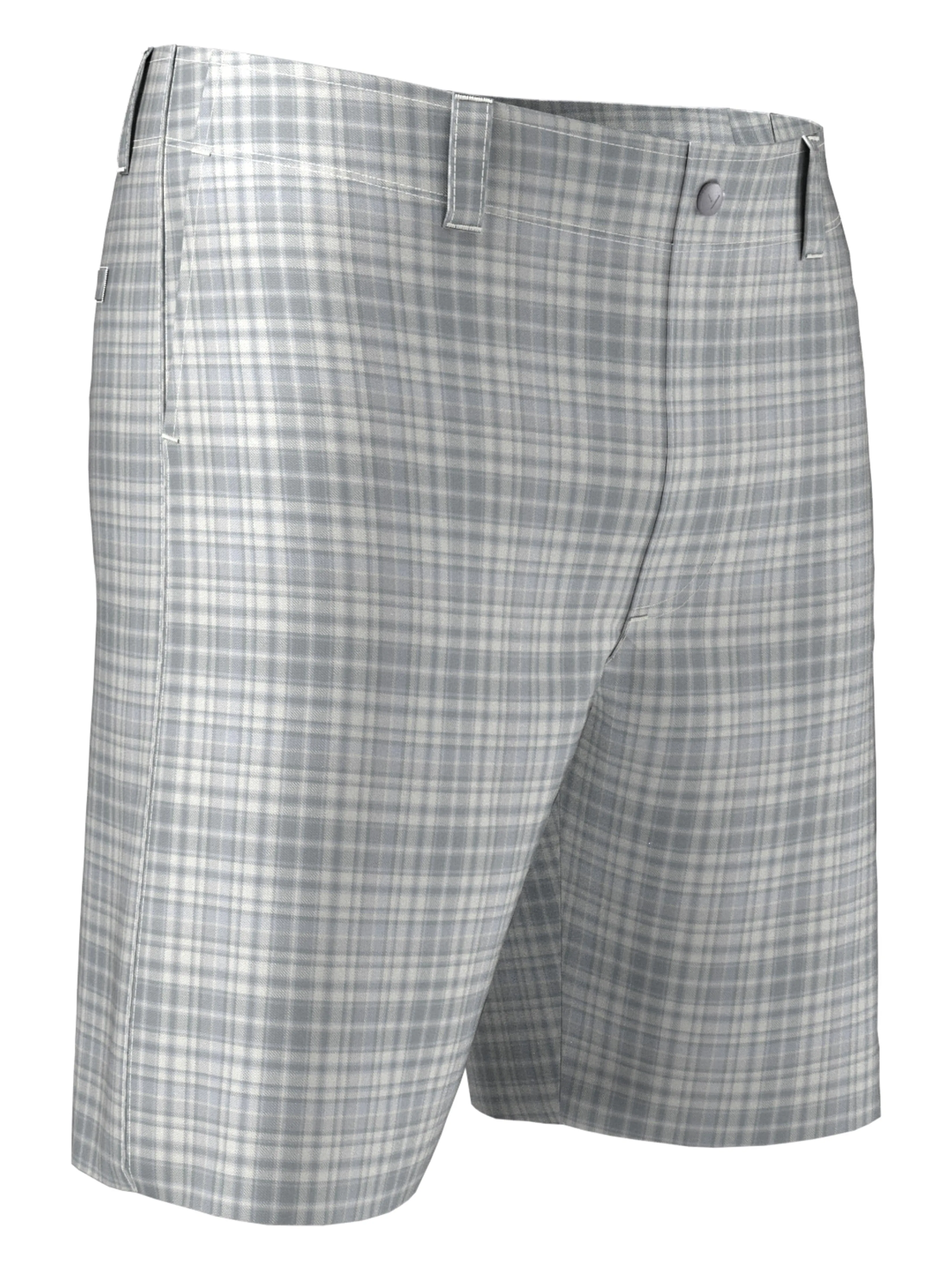 Men's Flat Front Plaid Golf Short