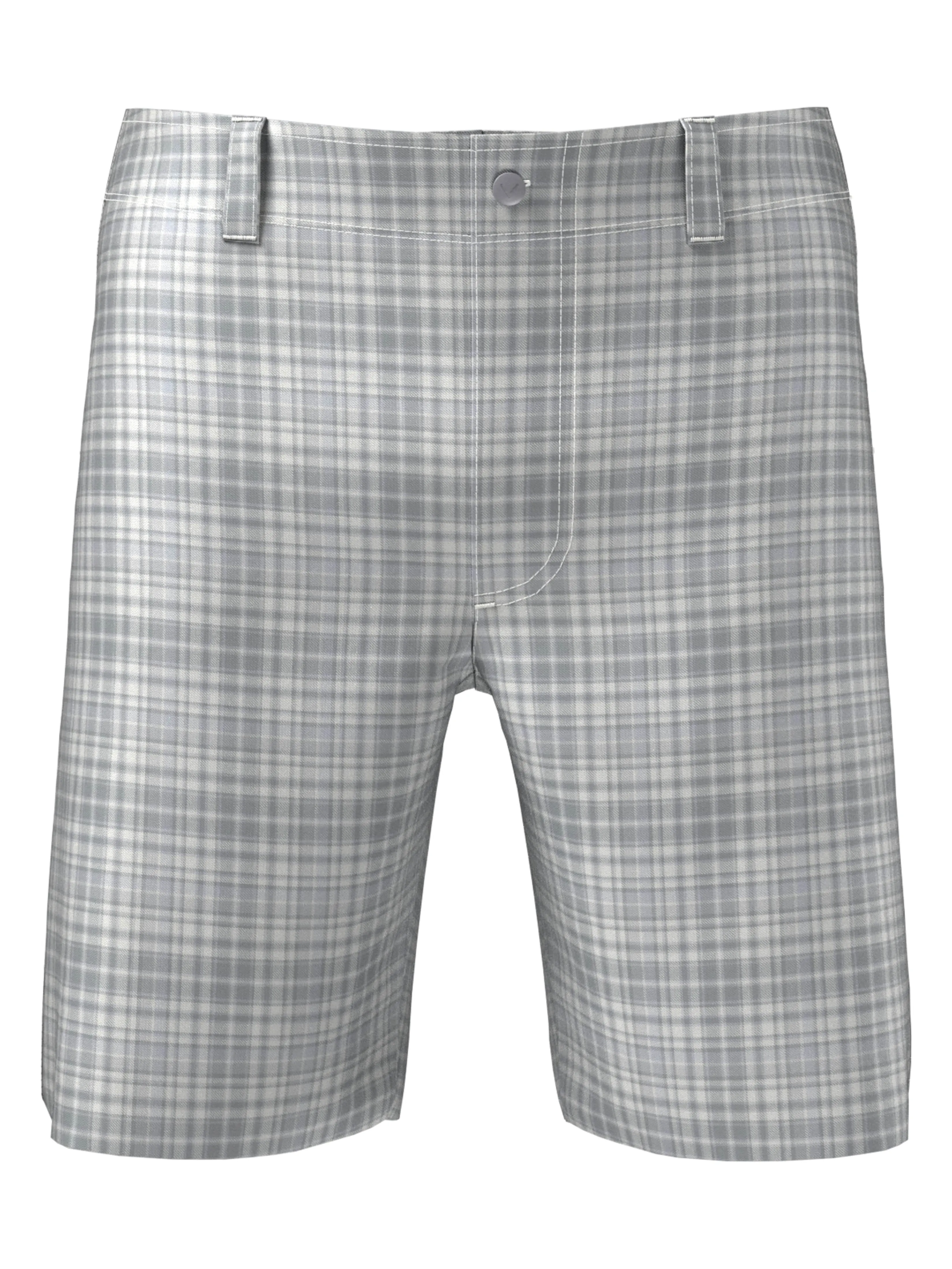 Men's Flat Front Plaid Golf Short
