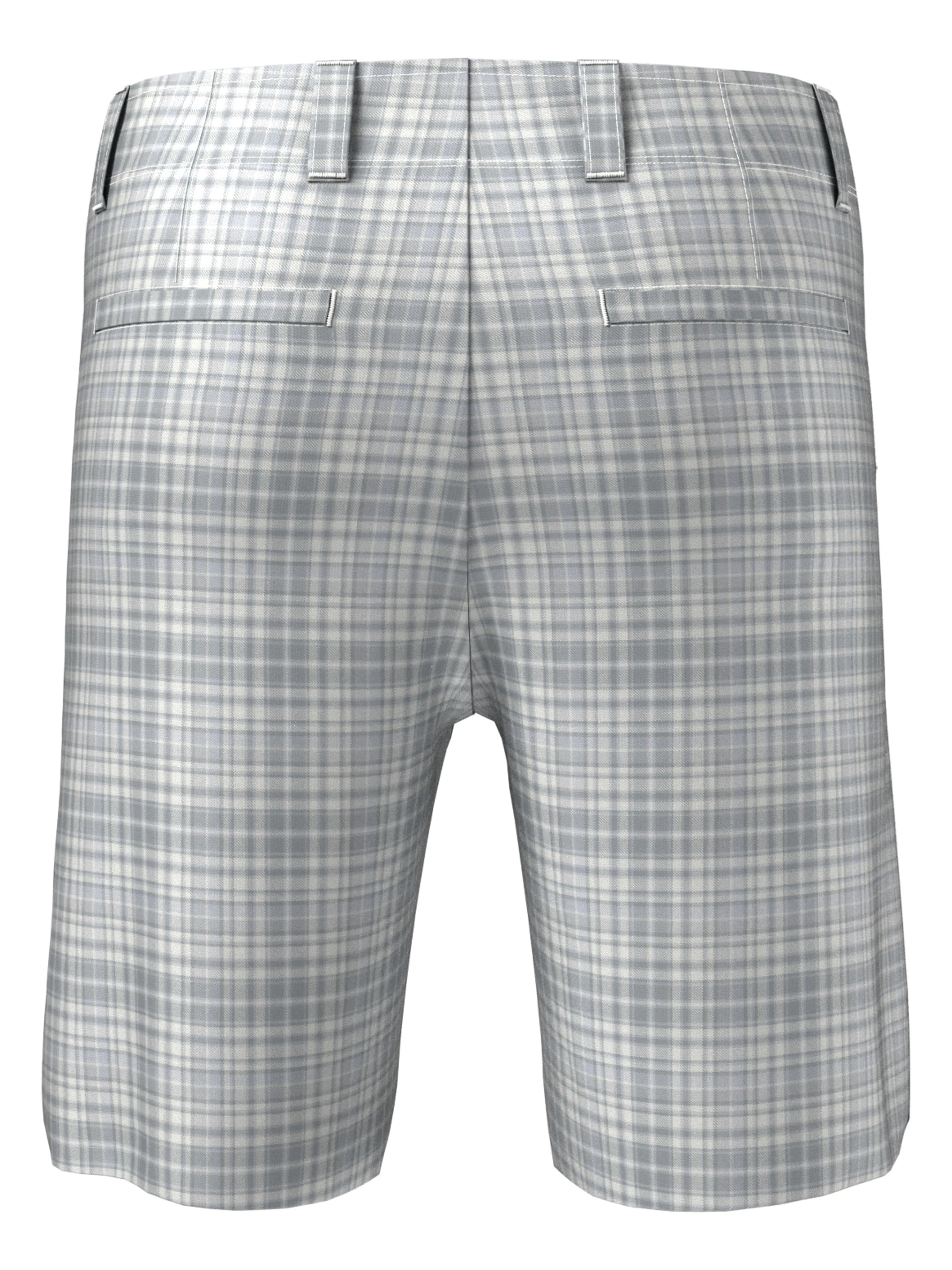 Men's Flat Front Plaid Golf Short