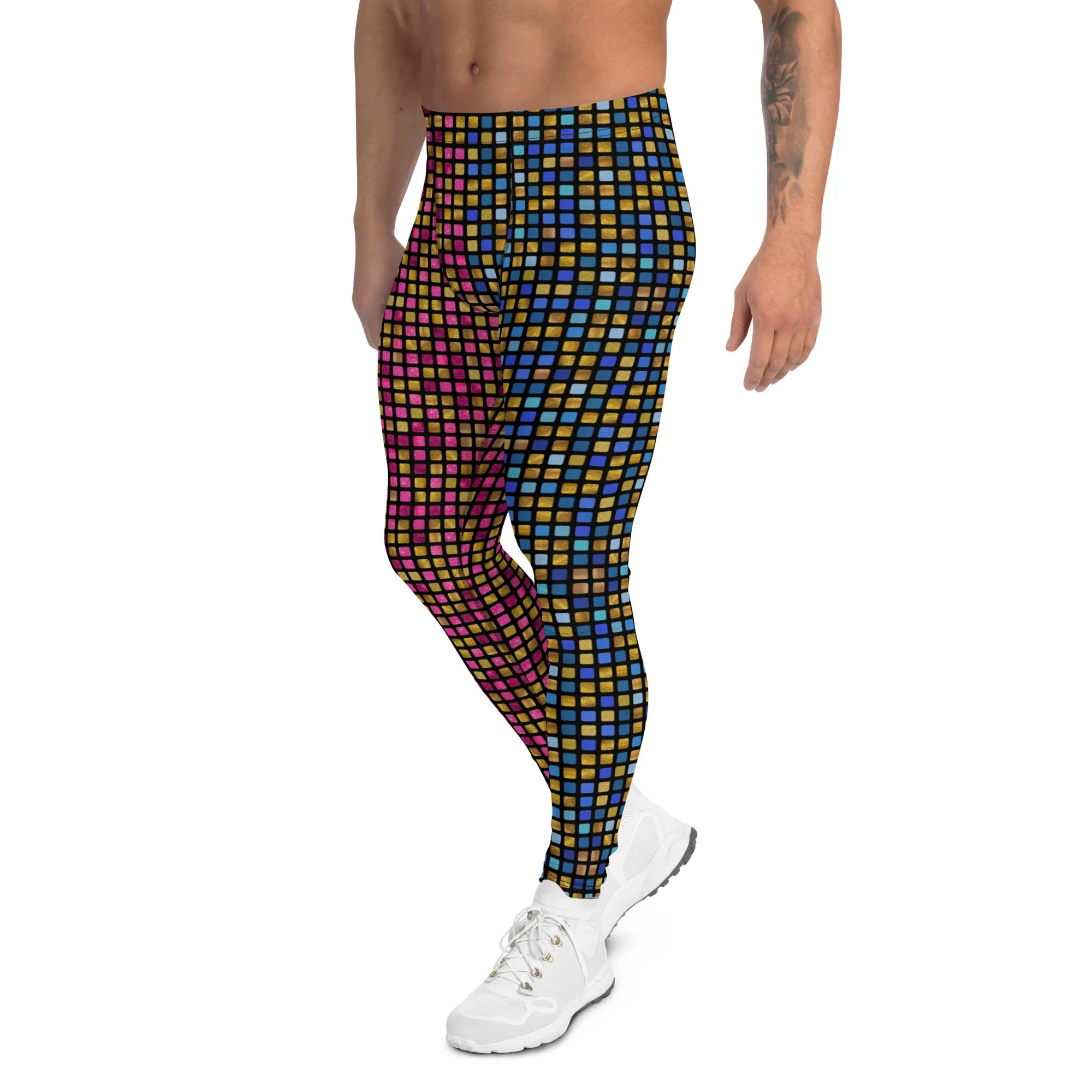 Mens Leggings, EDM Rave Glitter