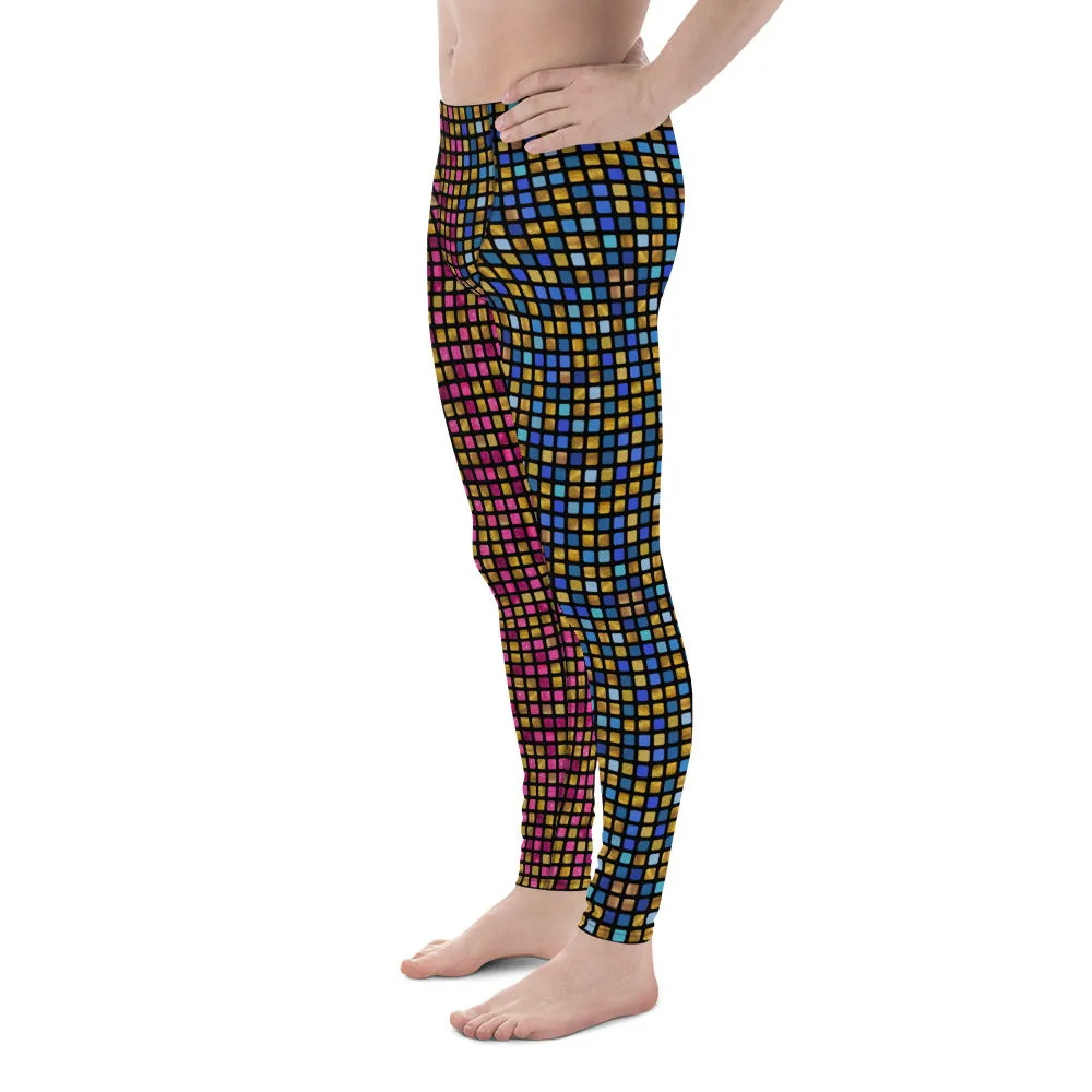 Mens Leggings, EDM Rave Glitter