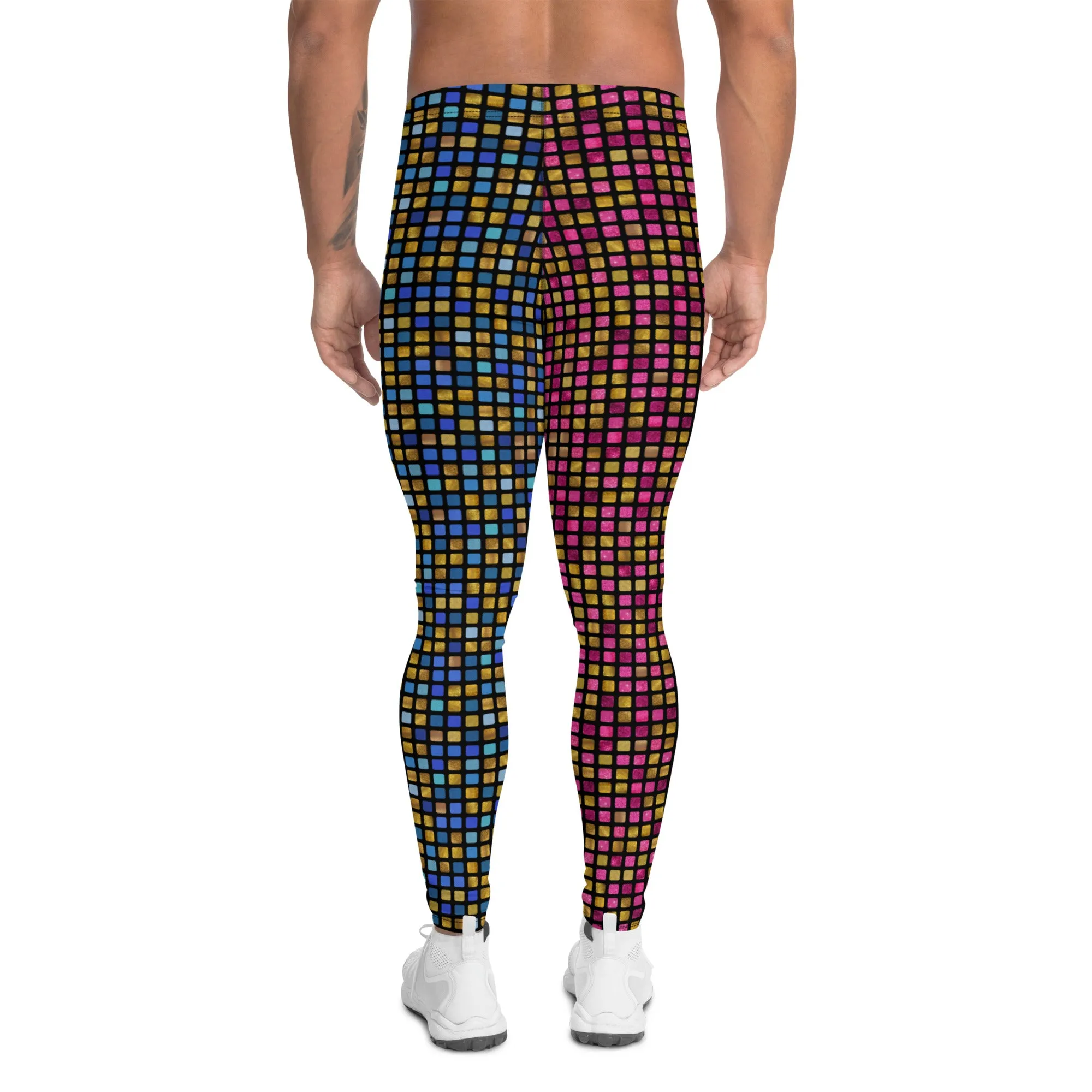 Mens Leggings, EDM Rave Glitter