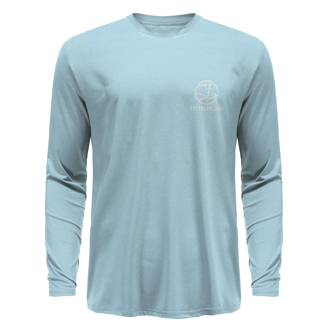 Men's Long Sleeve UV50 Performance - Solid - Sky Blue