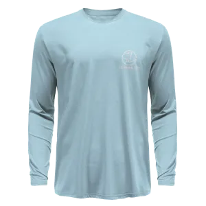 Men's Long Sleeve UV50 Performance - Solid - Sky Blue