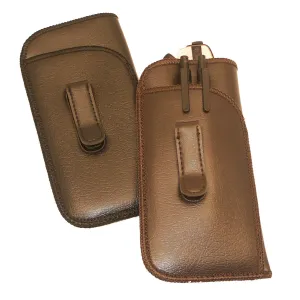 Men's Medium Slip-In Pen/Pencil Eyeglass Case with Clip