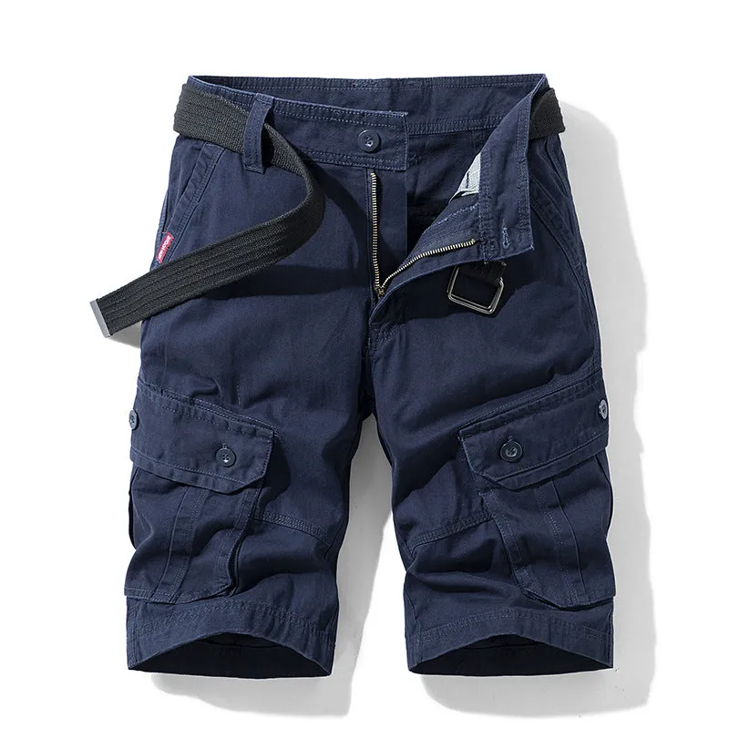Men's Multi-Pocket Shorts | Casual Workwear Five-Point