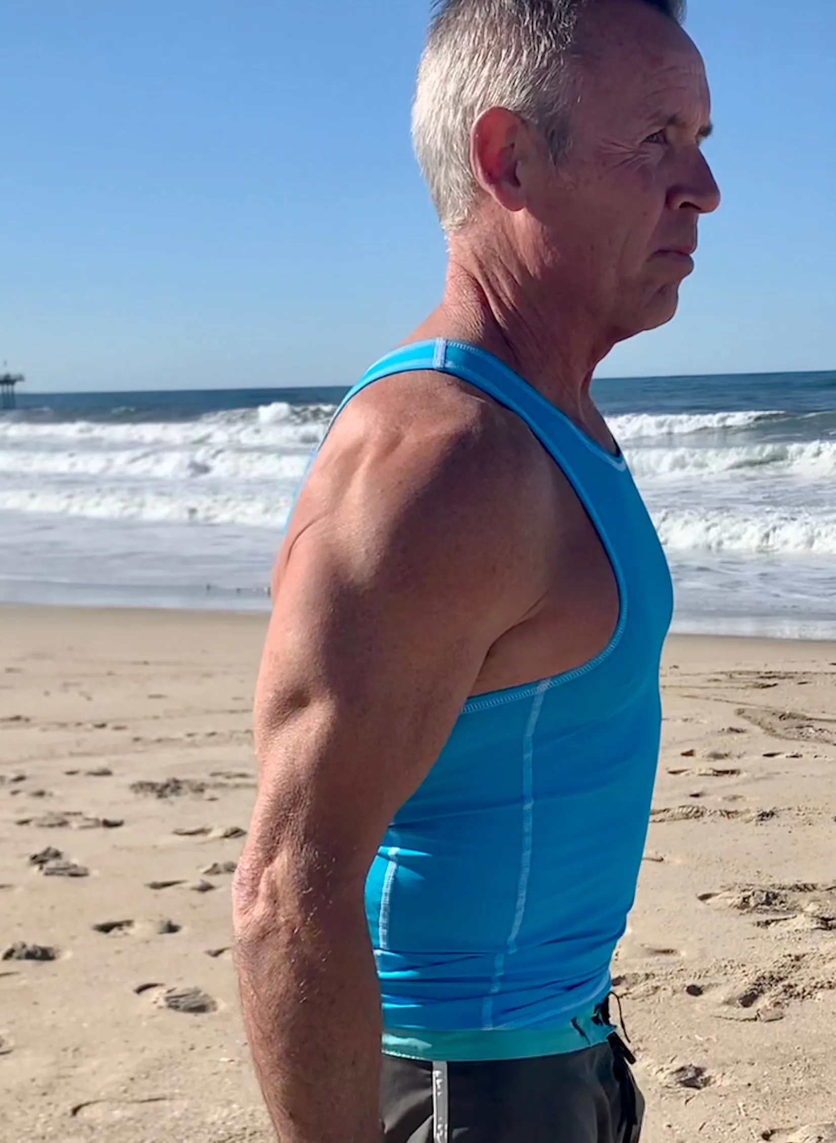 Men's Paddle Tank ~ Hawaii Blue