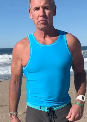 Men's Paddle Tank ~ Hawaii Blue