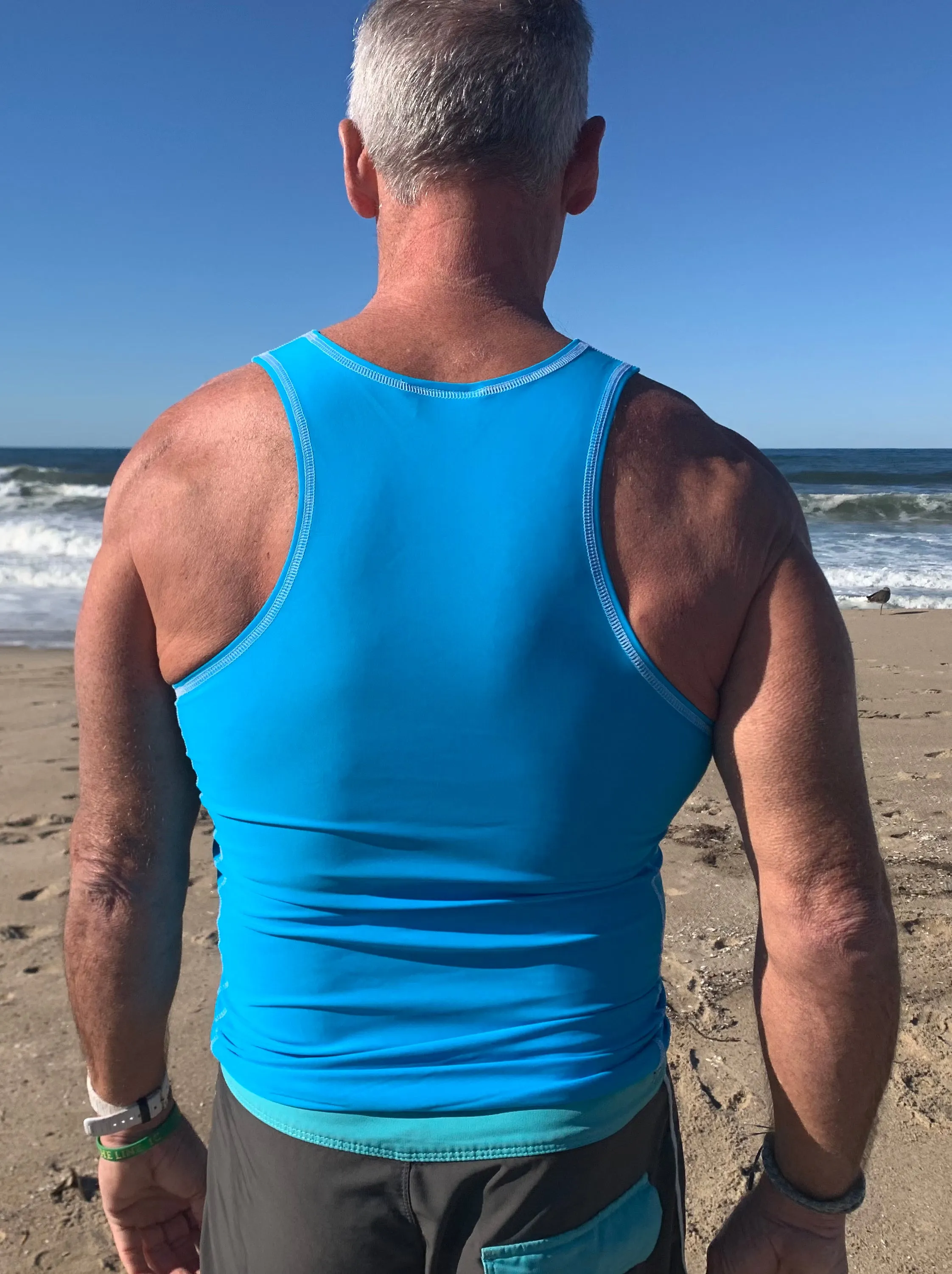 Men's Paddle Tank ~ Hawaii Blue
