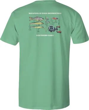 Men's Short Sleeve UV50 Performance - Weapons of Bass Destruction - Seafoam