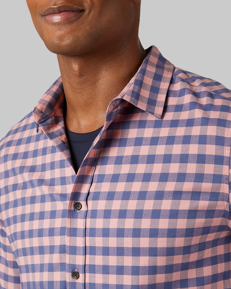 MEN'S SOFT PLAID LONG SLEEVE BUTTON-UP