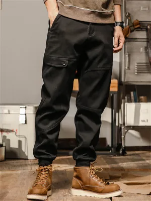Men's Solid Color Camouflage Spring Autumn Multi-Pocket Pants