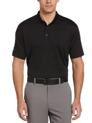 Mens Solid Stretch Polo