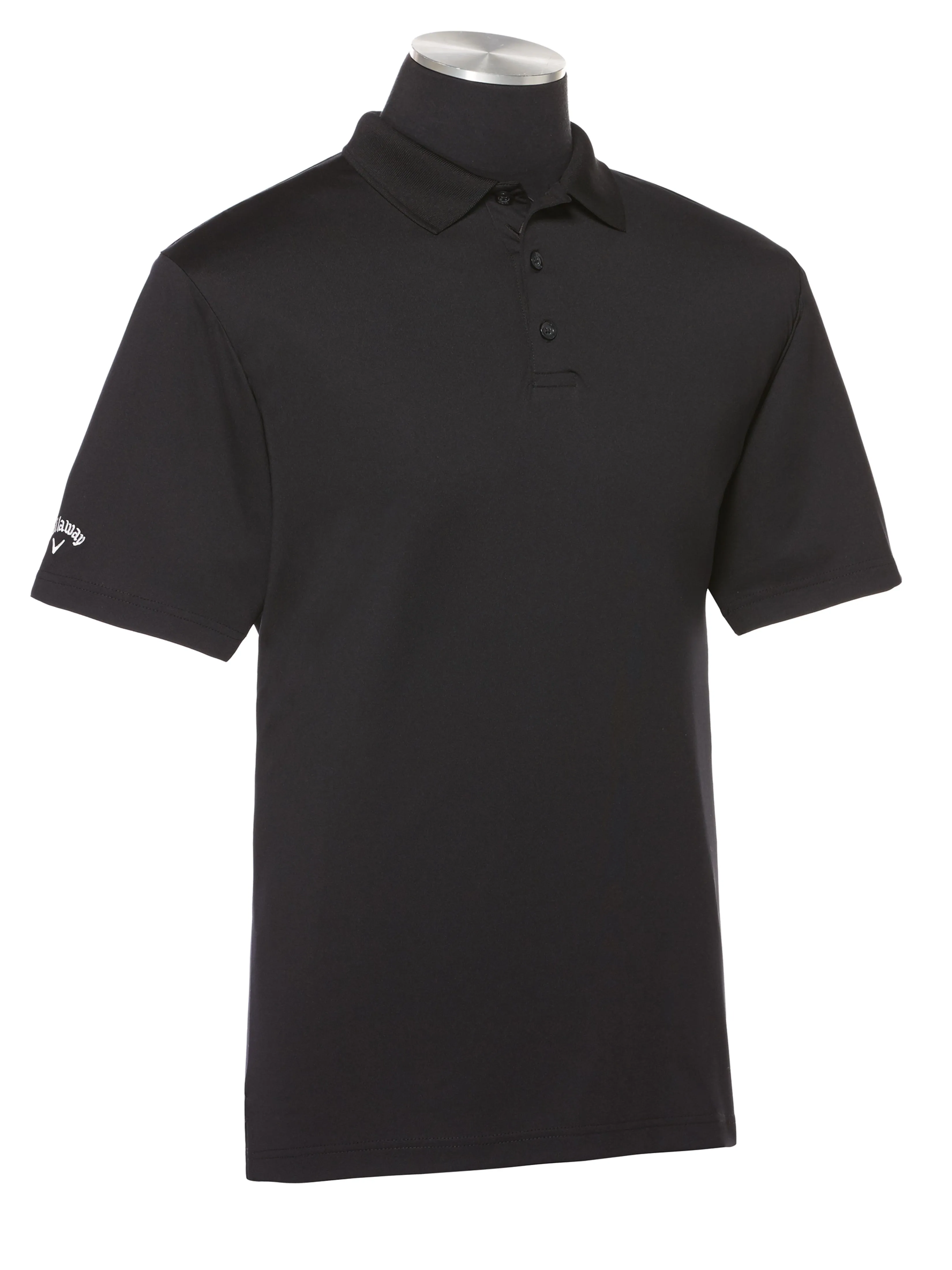 Mens Solid Stretch Polo