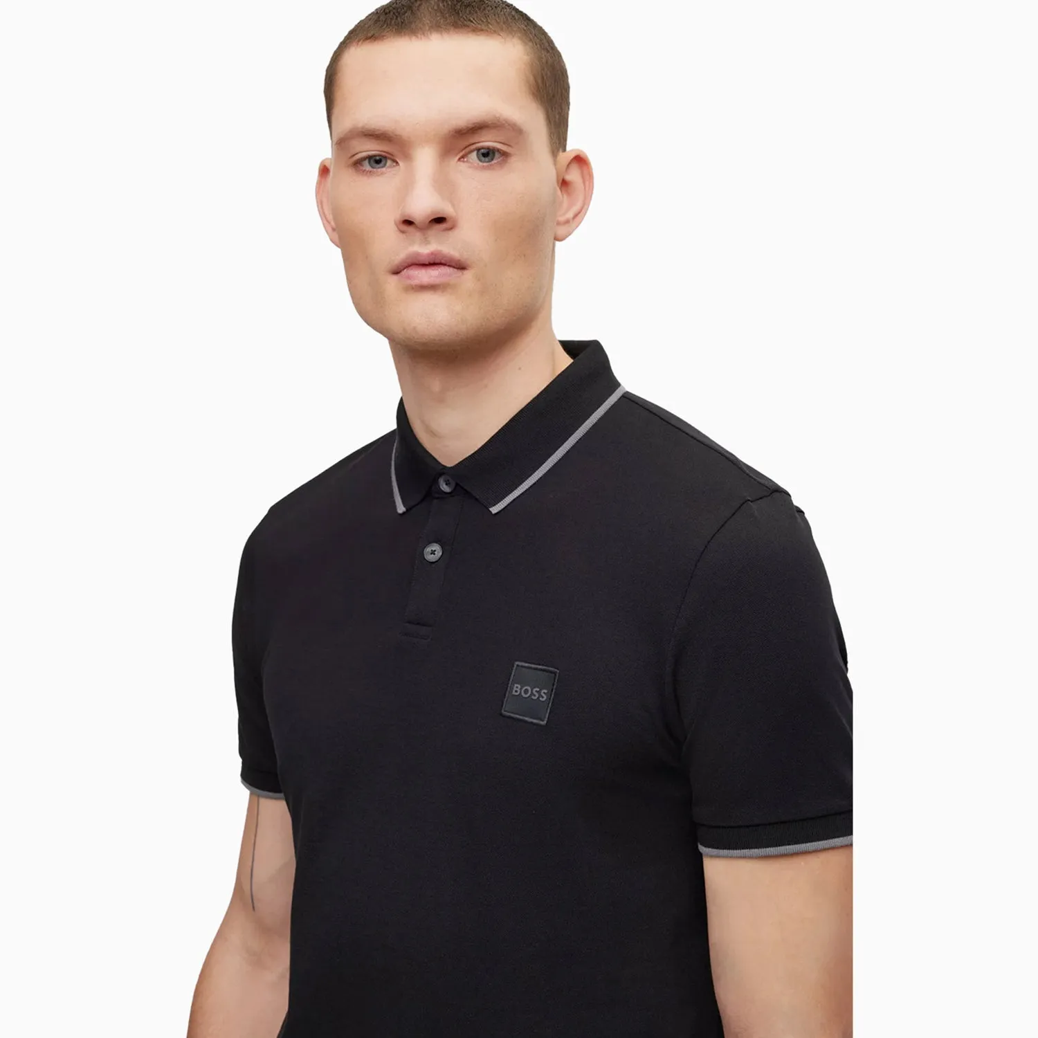 Men's Stretch Cotton Slim With Logo Patch Outfit