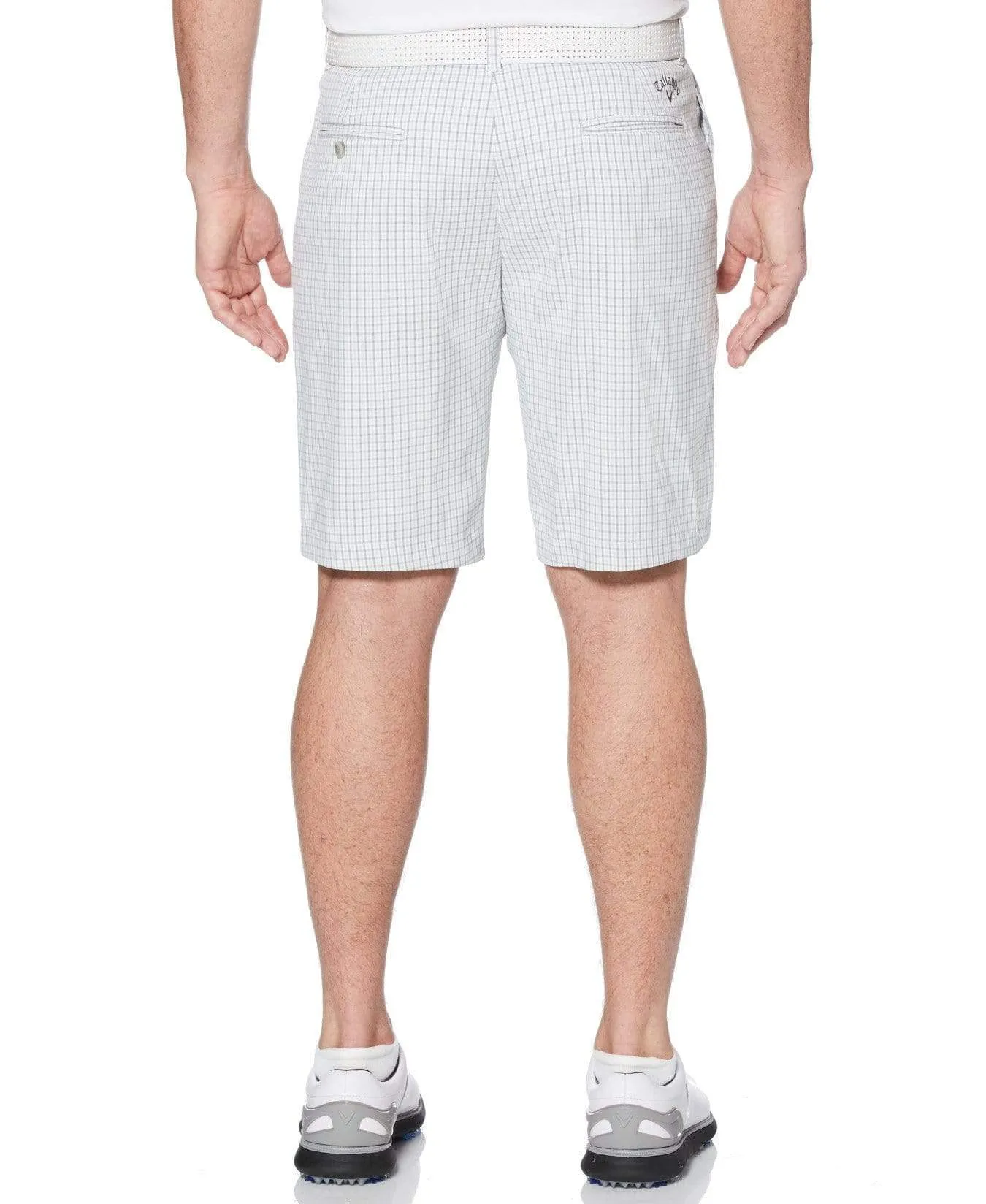 Mens Stretch Mini Gingham Short