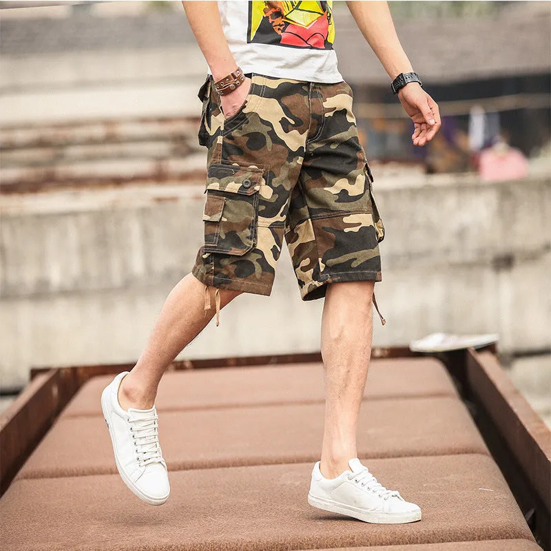 Men's Summer Multi-Pocket Camouflage Overalls: Comfort, Functionality, and Style in One