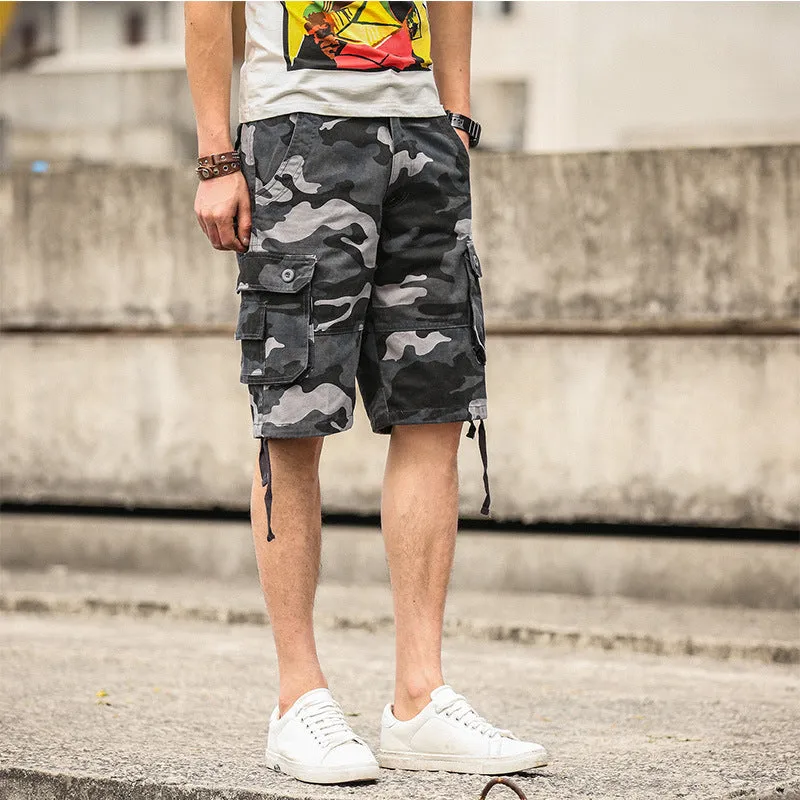 Men's Summer Multi-Pocket Camouflage Overalls: Comfort, Functionality, and Style in One