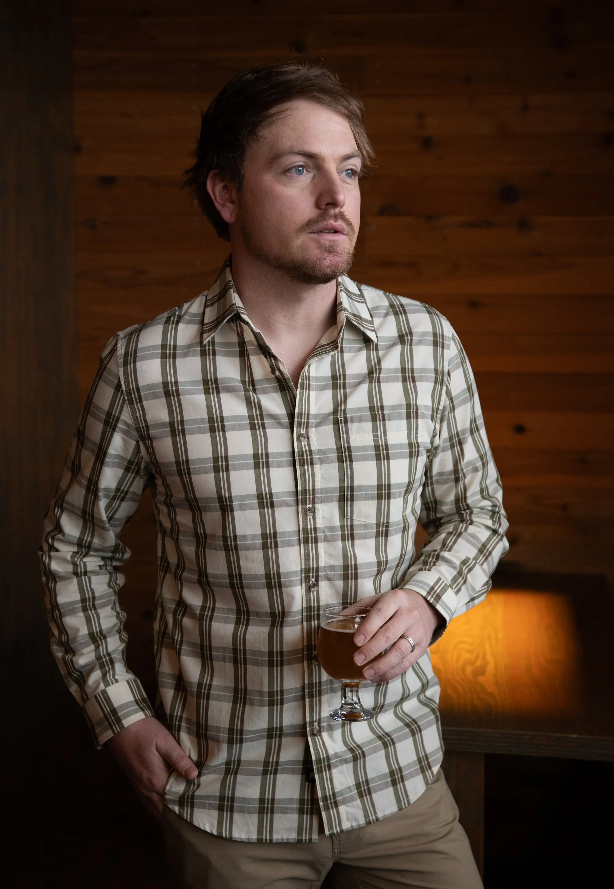 Men's Sutton Long Sleeve Woven Shirt