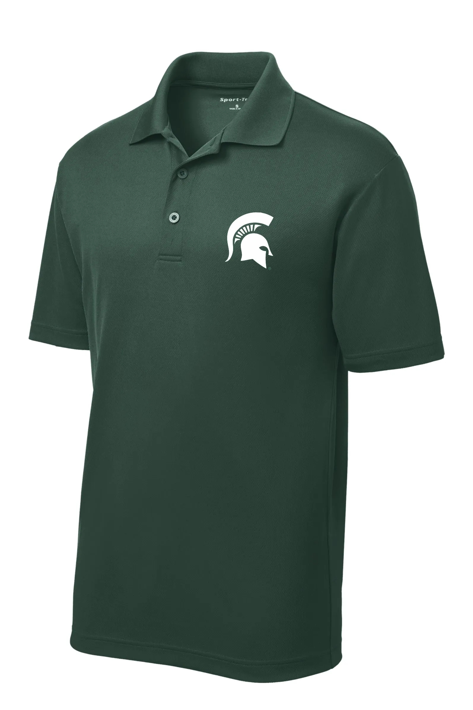 Michigan State University Spartans RacerMesh Embroidered Polo on