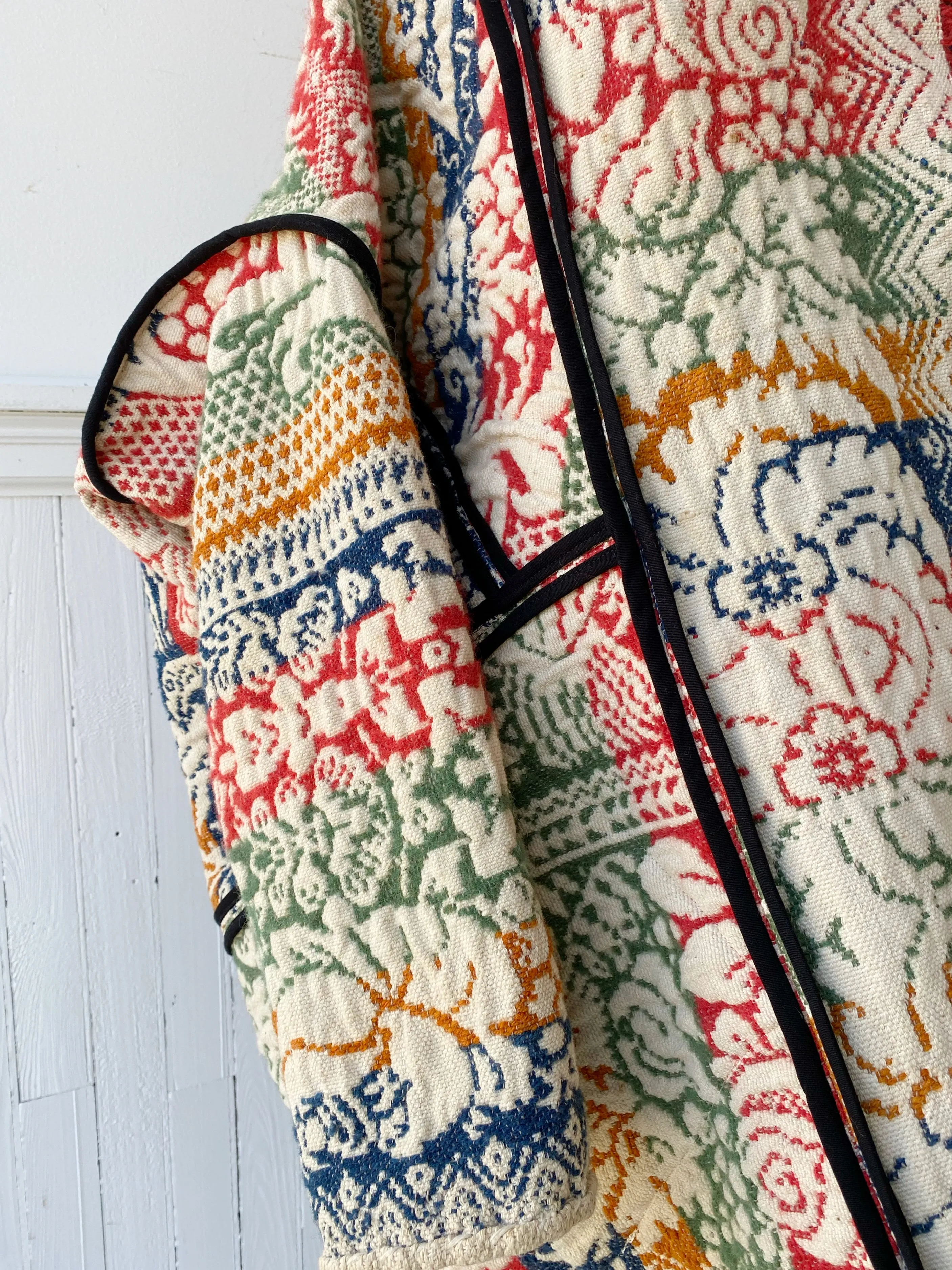 multi colored floral coverlet cocoon