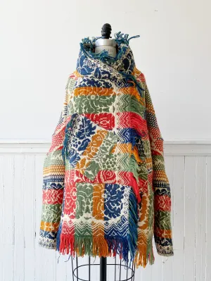 multi colored floral coverlet cocoon