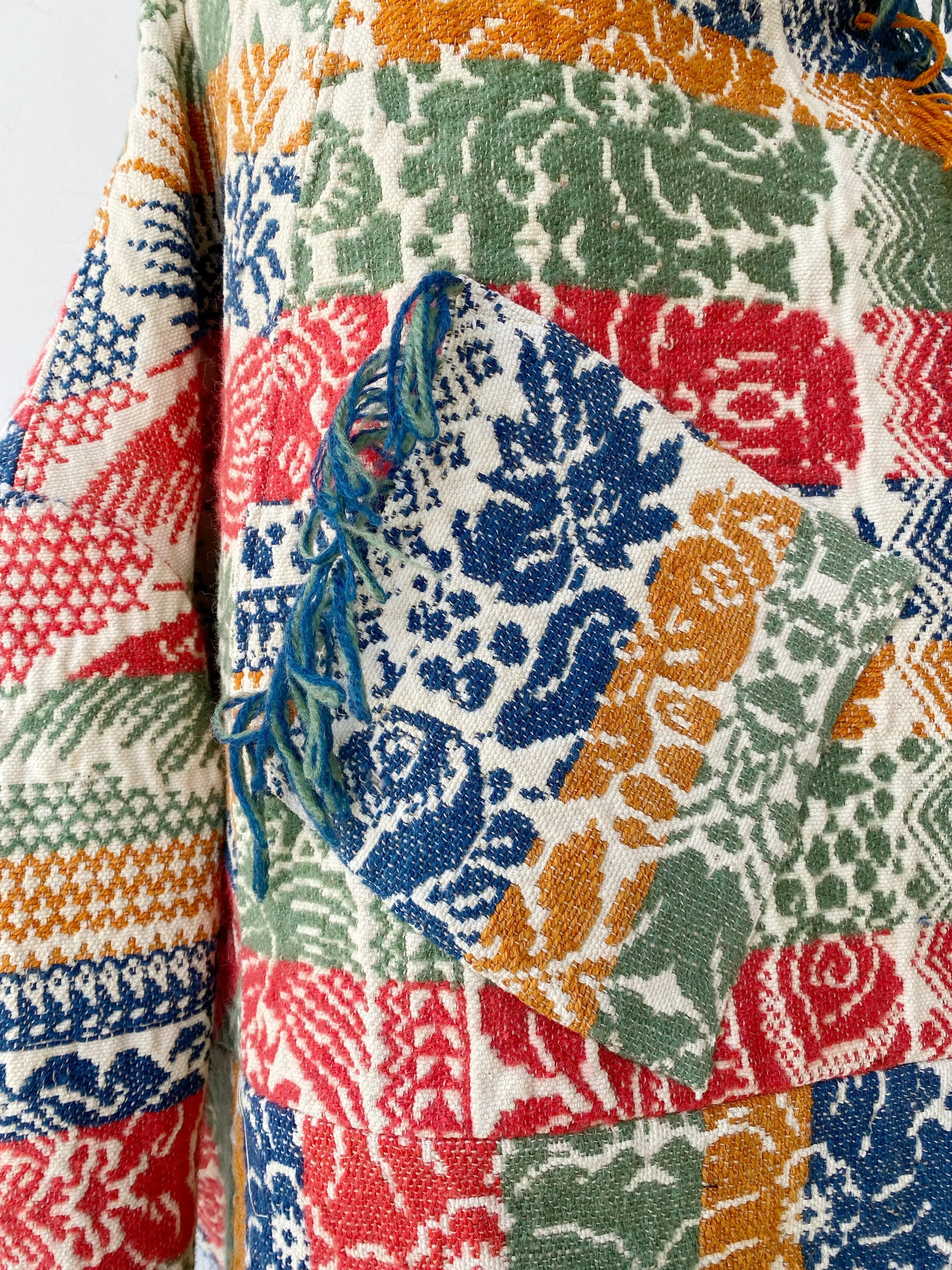 multi colored floral coverlet cocoon