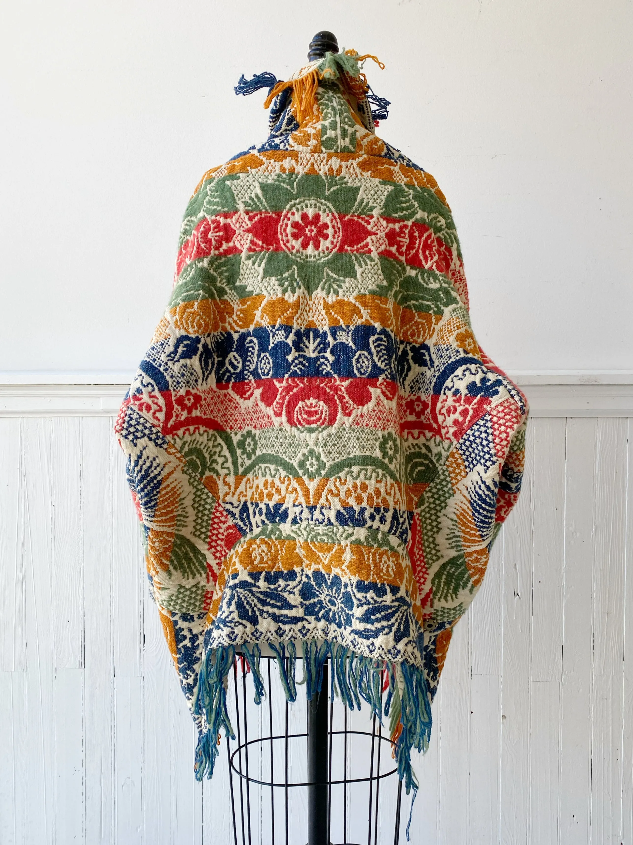 multi colored floral coverlet cocoon