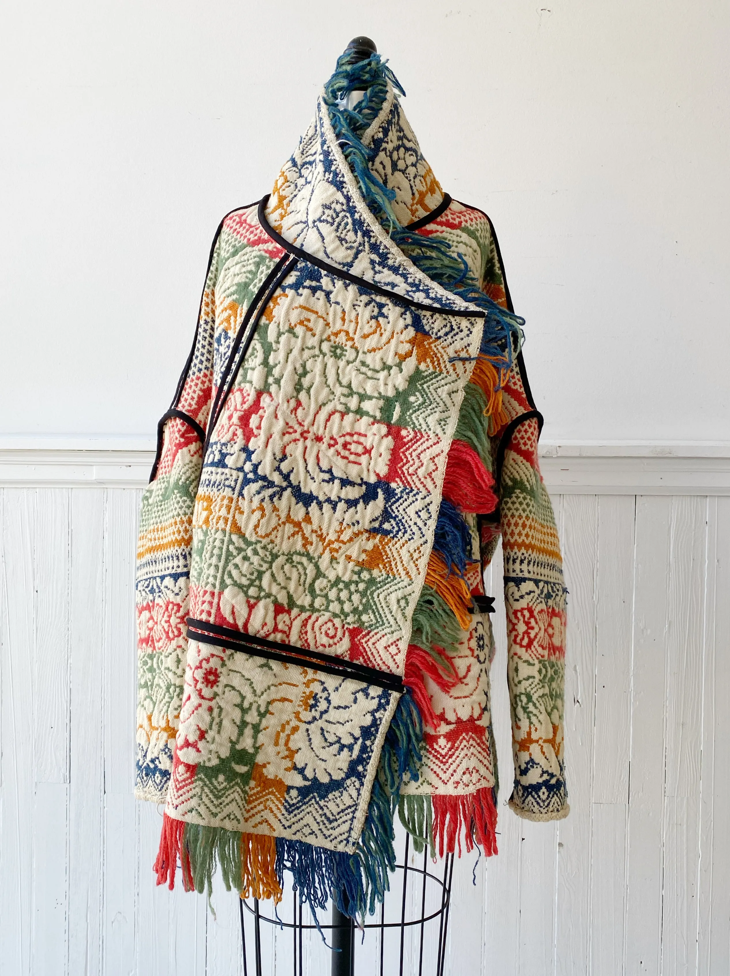 multi colored floral coverlet cocoon